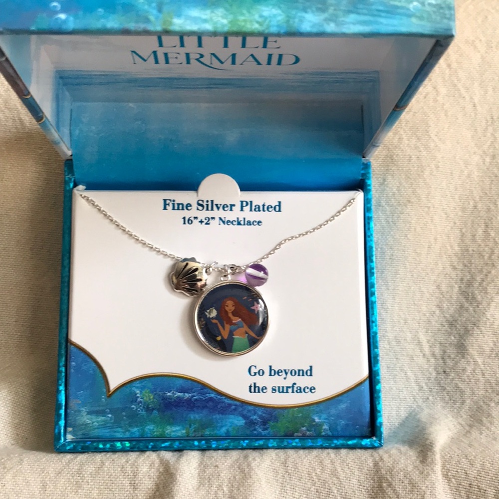 NIB ~ Disneys Little Mermaid Silver Necklace